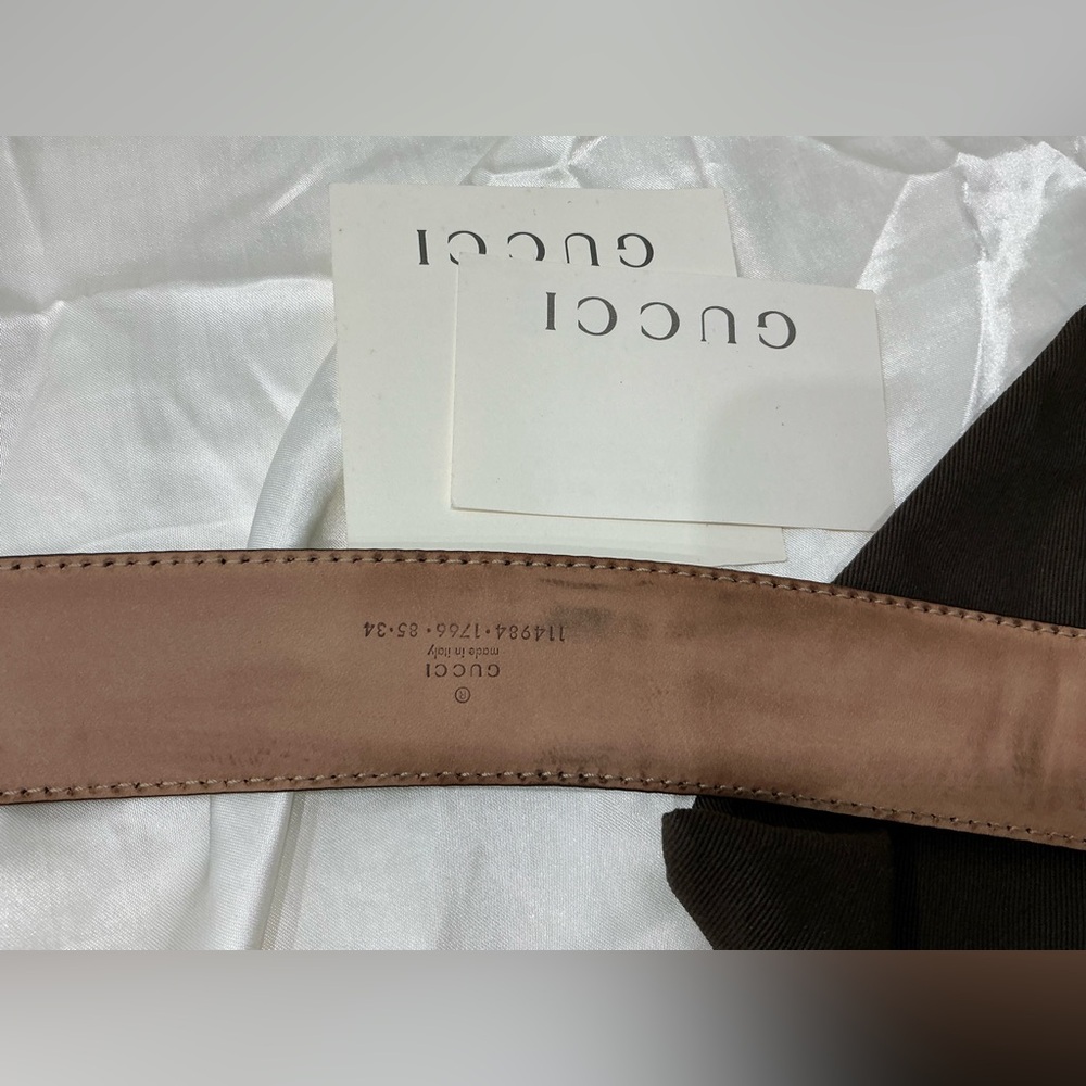 Authentic GUCCI GG monogram leather belt🌹🌹 - Picture 4 of 14